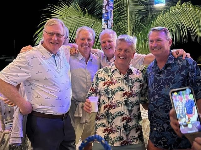 Five Wild Dunes members enjoying a night out together
