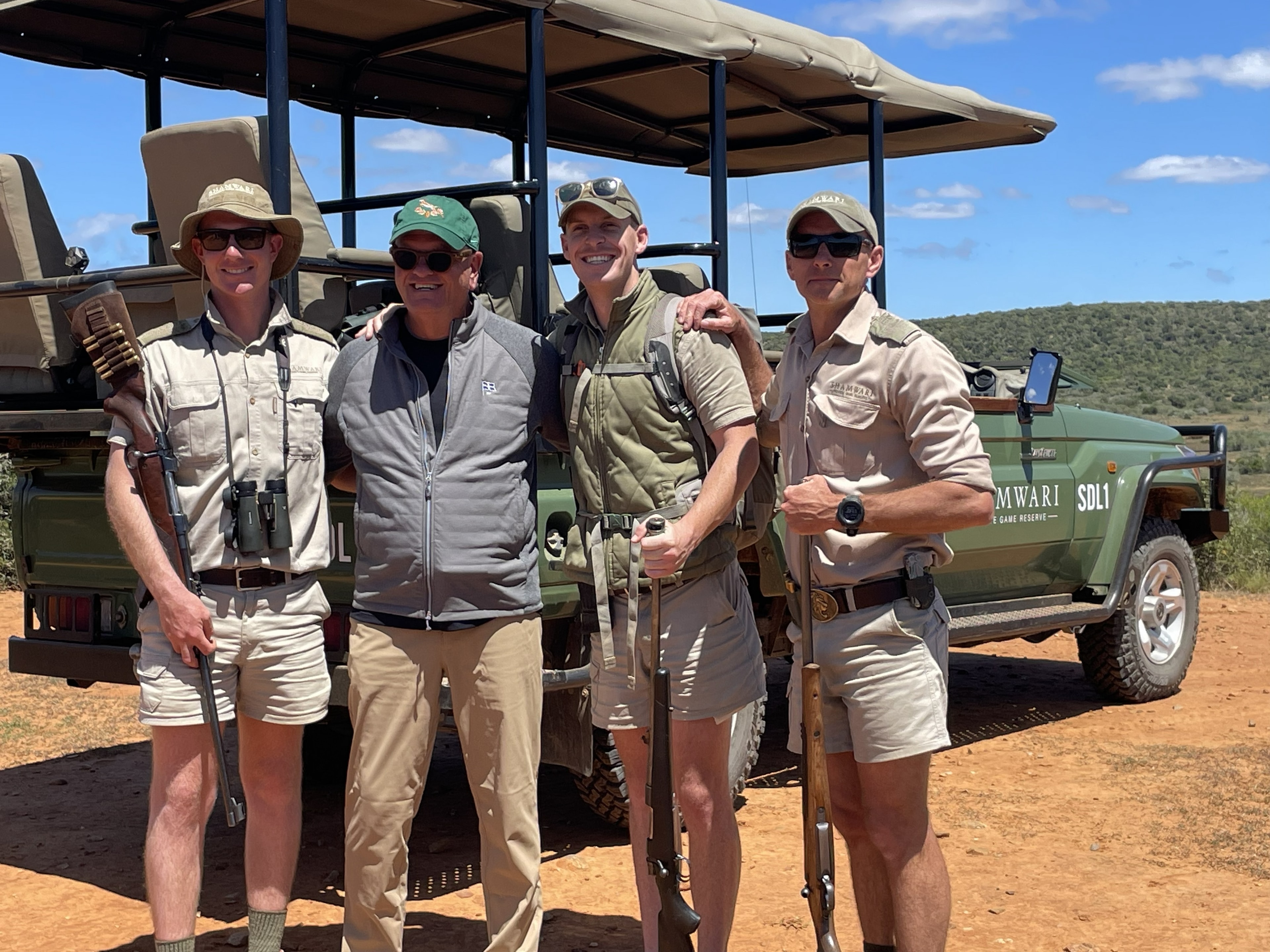 The Goguls and Muzzys on safari at Shamwari Game Reserve, South Africa